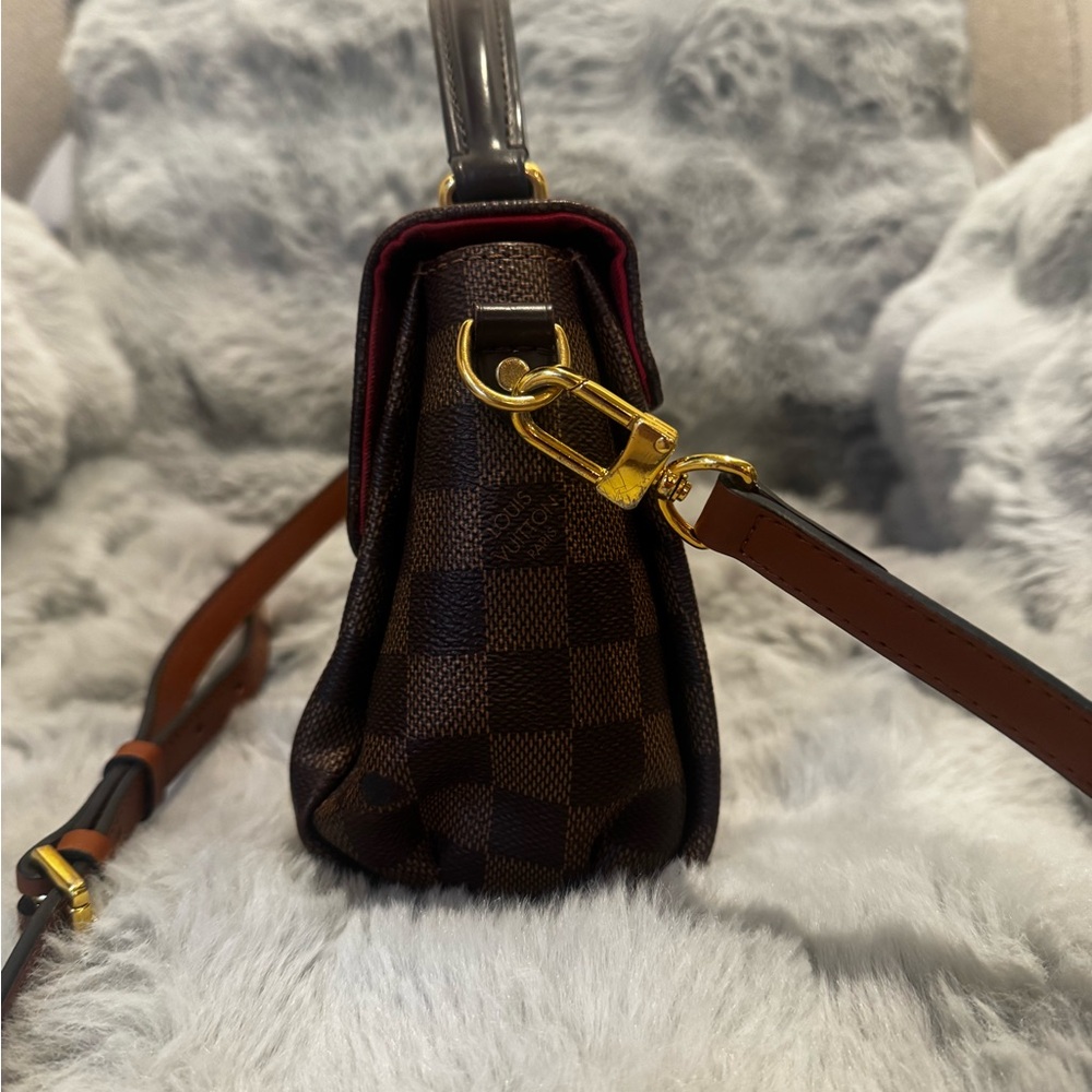 Louis Vuitton Brown Damier Ebene Top Handle Crossbody Bag - Picture 15 of 16